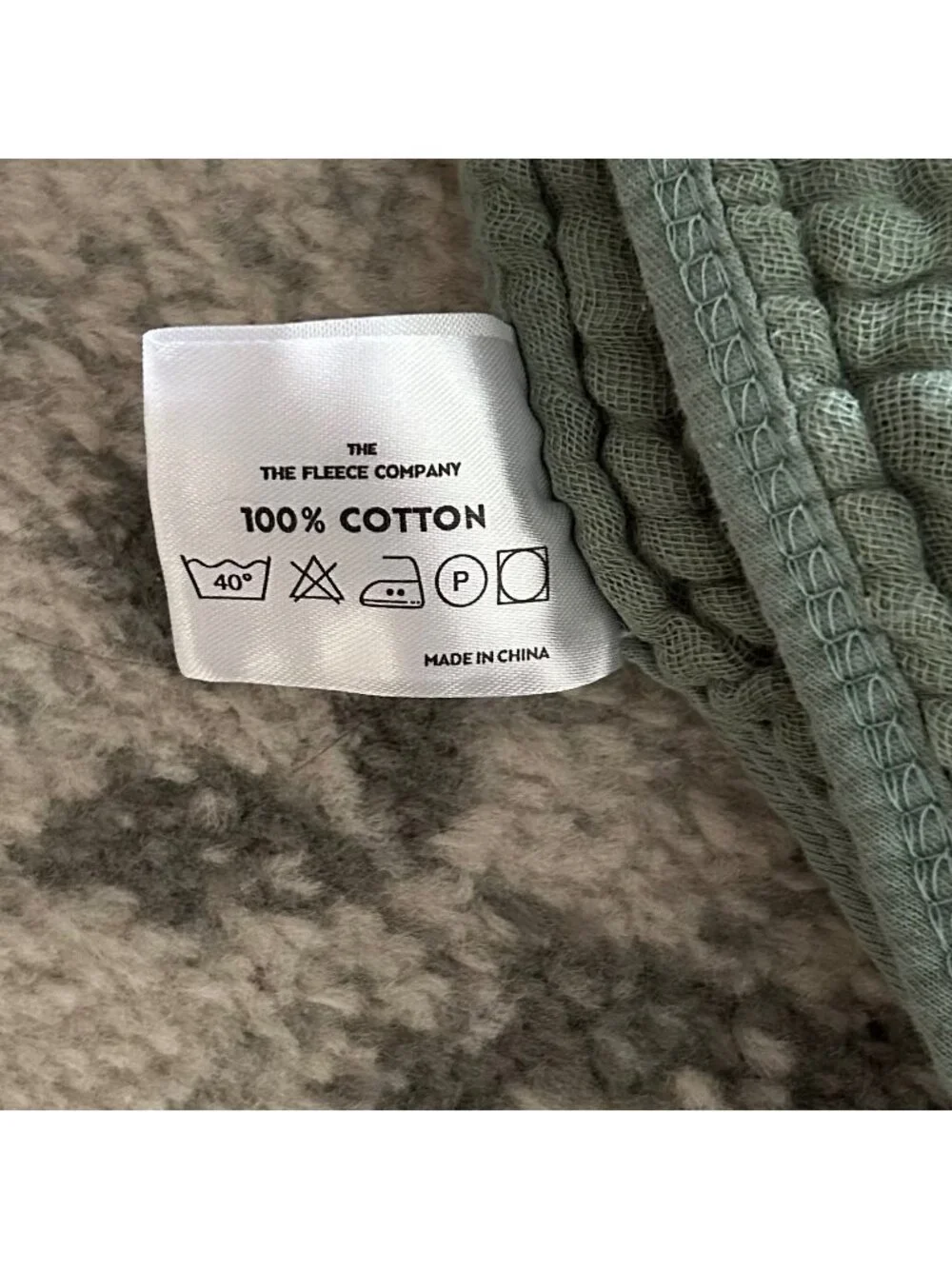 The Fleece Company Green Muslin Cotton Blanket 53
